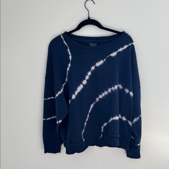 Athleta Tops - Athleta Navy Tie-Dye Sweatshirt